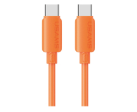 Kabel Lightning USAMS Kabel 30W 3A Silicone USB-C do Lightning pomarańczowy